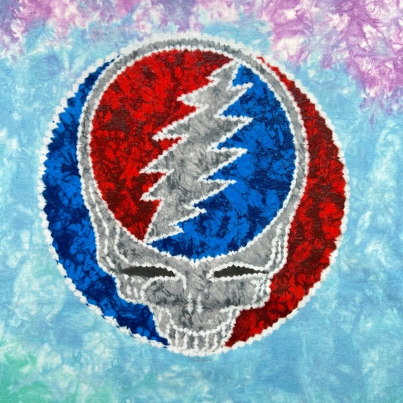Grateful Dead Style Tie Dye T-Shirt Steal Your Face Graphic Men Large‎ Jam Band - Picture 2 of 8